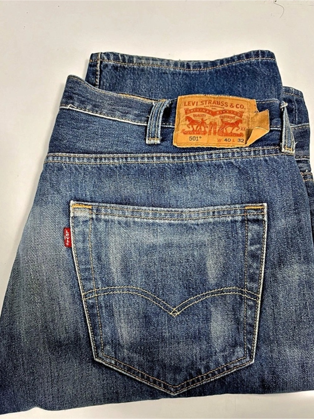 Levi's 501 Men's Jeans Blue Waist 40 Length 32